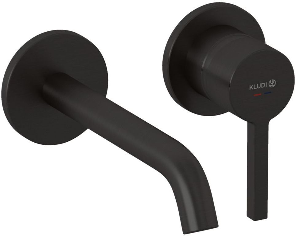 Kludi Nova Fonte Pura rubinetto per lavabo da incasso nero 20244N215