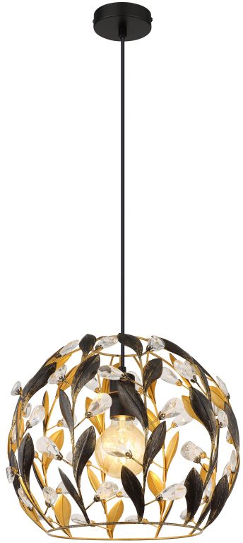 Globo Lighting Mika lampada sospesa 1x40 W nero 15759H