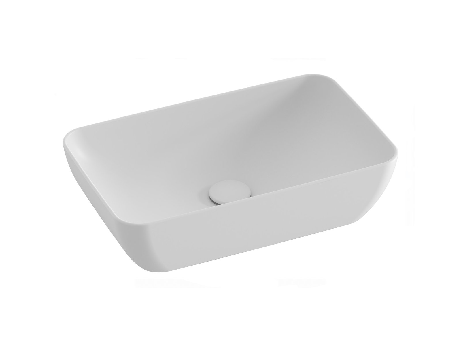 Ravak Uni Slim lavabo 50x31 cm rettangolare da appoggio bianco XJX0E150000