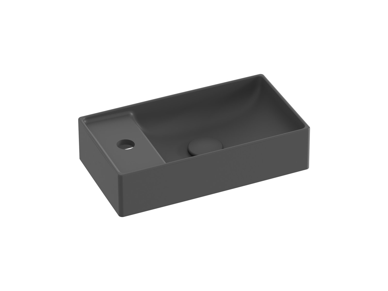 Ravak Veda lavabo 40x22 cm rettangolare da mobile antracite XJX03240000