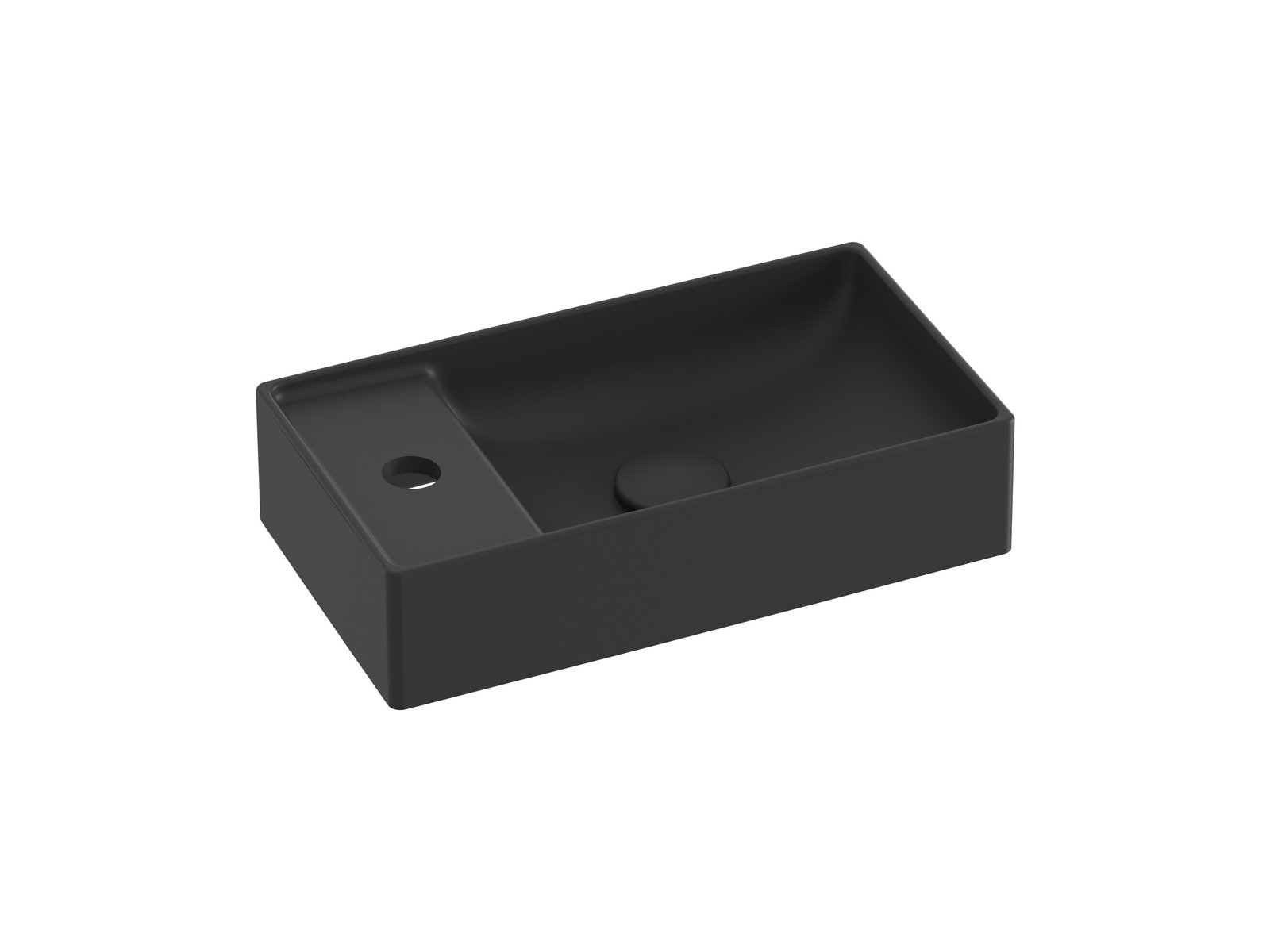 Ravak Veda lavabo 40x22 cm rettangolare da mobile nero XJX0D240000