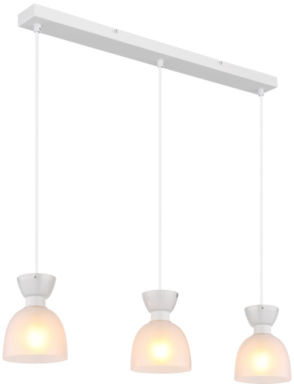 Globo Lighting Massey lampada sospesa 3x40 W bianco 15769W-3