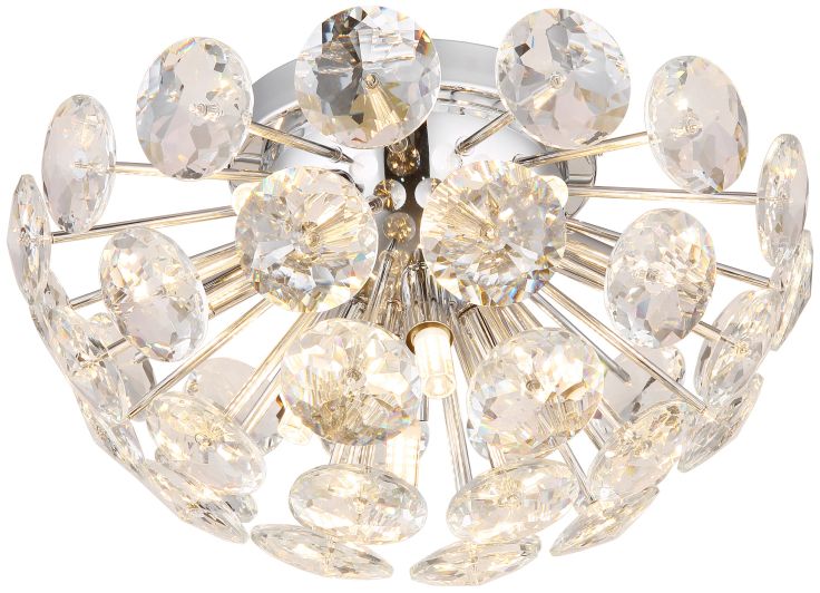 Globo Lighting Virina lampada da soffitto x7 W cromo 16047DC