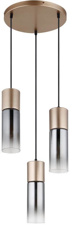 Globo Lighting Annika lampada sospesa 3x25 W fumé-oro 21000-3HCA