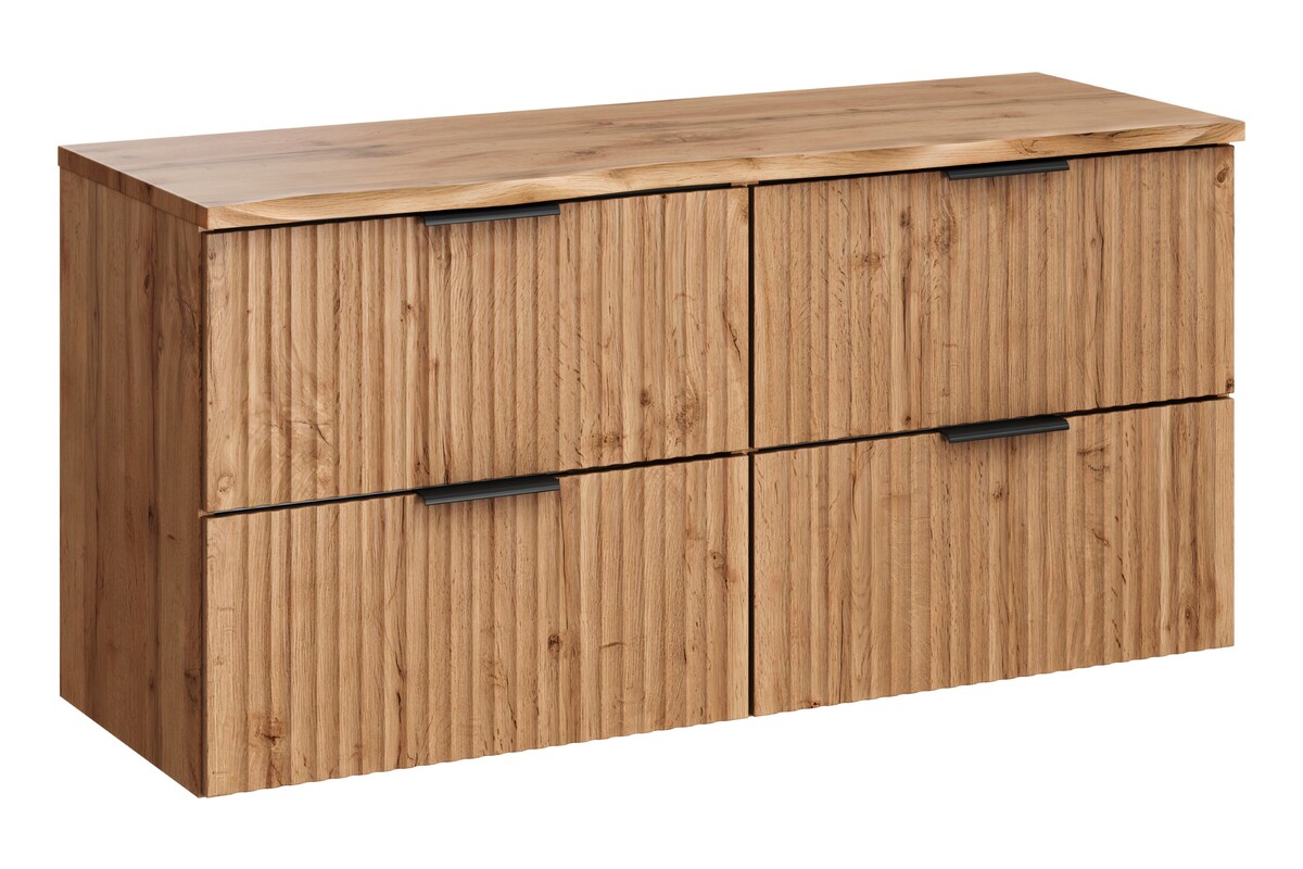 Set armadietto Comad Adel Oak ADEL OAK 82-60-B-2S, piano sopra armadietto Comad Nature Wotan NATURE WOTAN 89-120-46 M