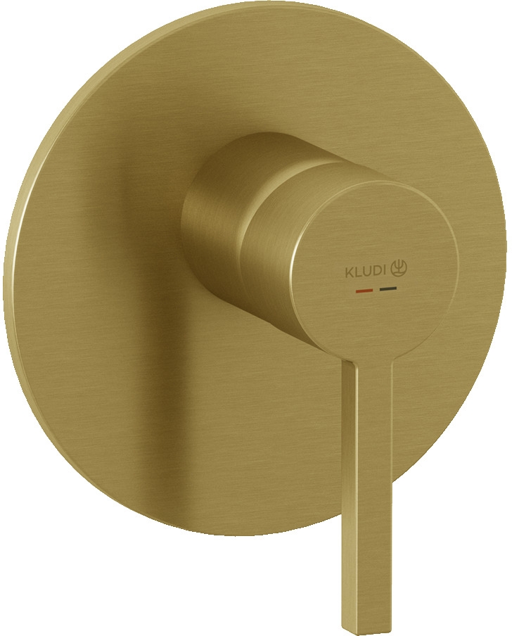 Kludi Nova Fonte Puristic rubinetto per doccia da incasso oro 20755N015