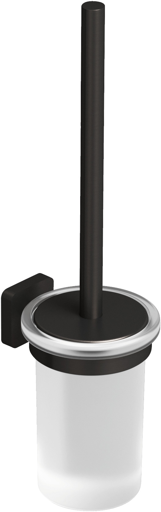 Kludi Vela S scopino wc con manico avvitato nero 25974N2