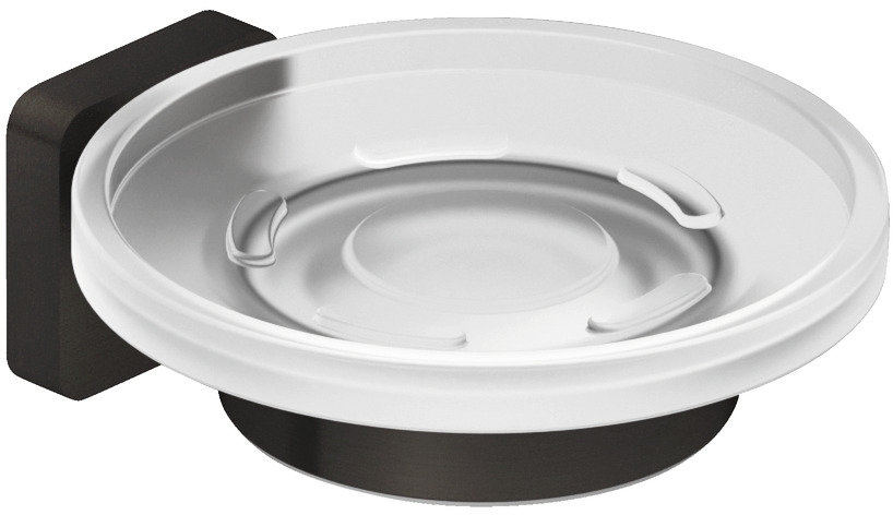 Kludi Vela S portasapone a parete nero 25985N2