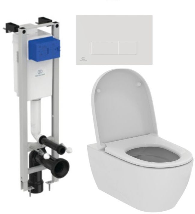 Set combi-pack set con copriwater Ideal Standard i.Life O T572501, modulo di installazione Ideal Standard Prosys E233267, R0121AC