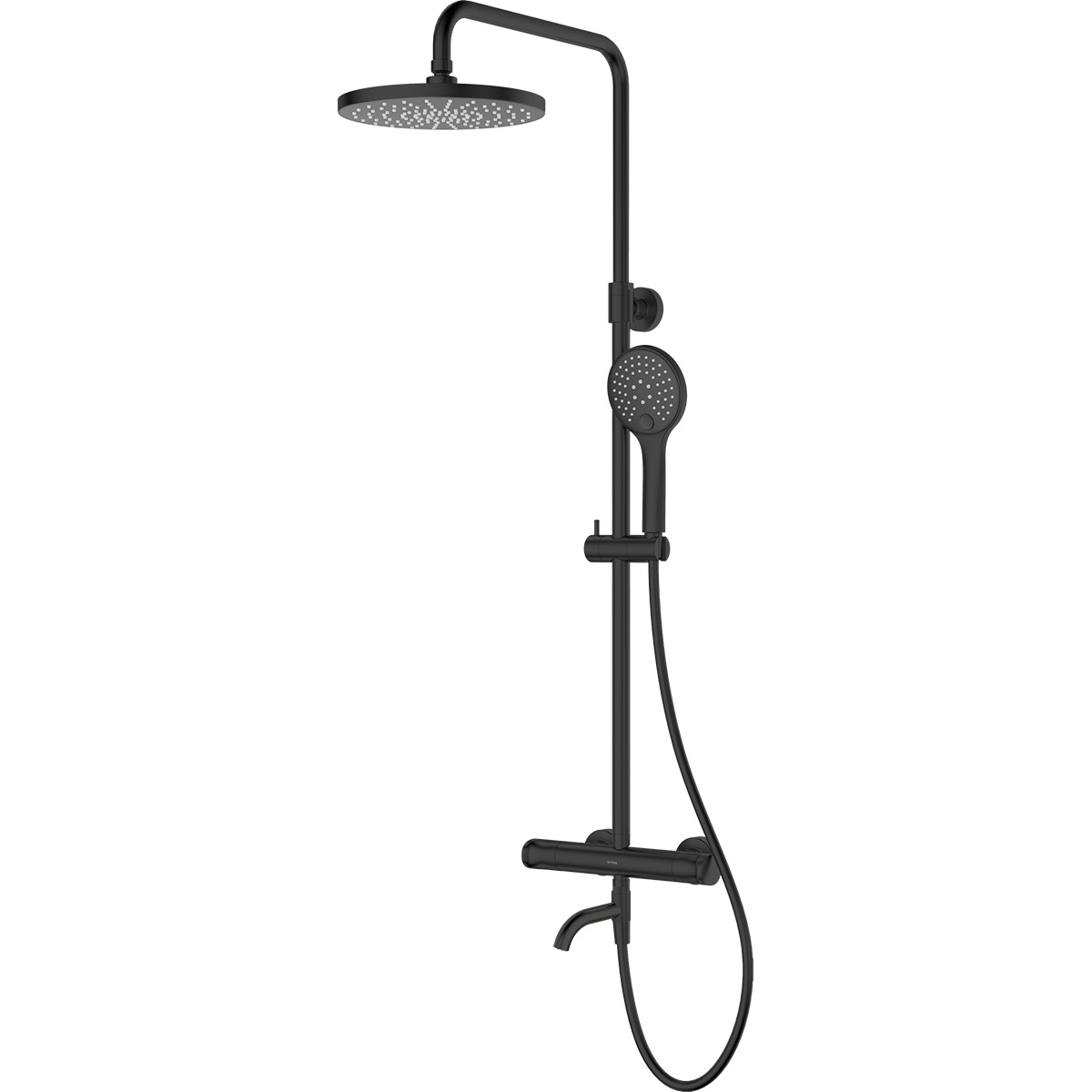 Set set doccia Oltens Vatten 36505300, bocca di erogazione per rubinetto Oltens Numa 39106300