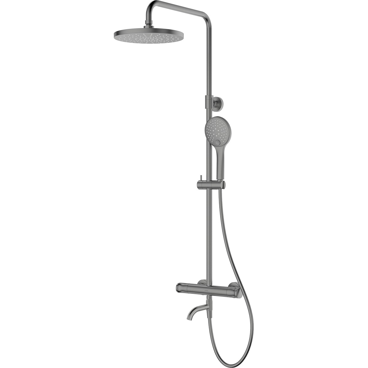 Set set doccia Oltens Vatten 36505400, bocca di erogazione per rubinetto Oltens Numa 39106400