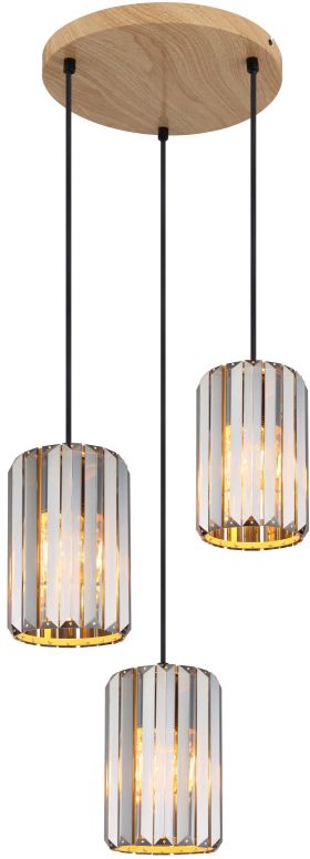 Globo Lighting Run lampada sospesa 3x60 W fumé 30229346