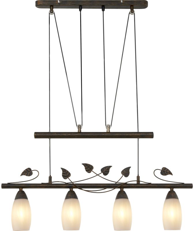 Globo Lighting Venezia lampada sospesa 4x28 W nero 30800423X