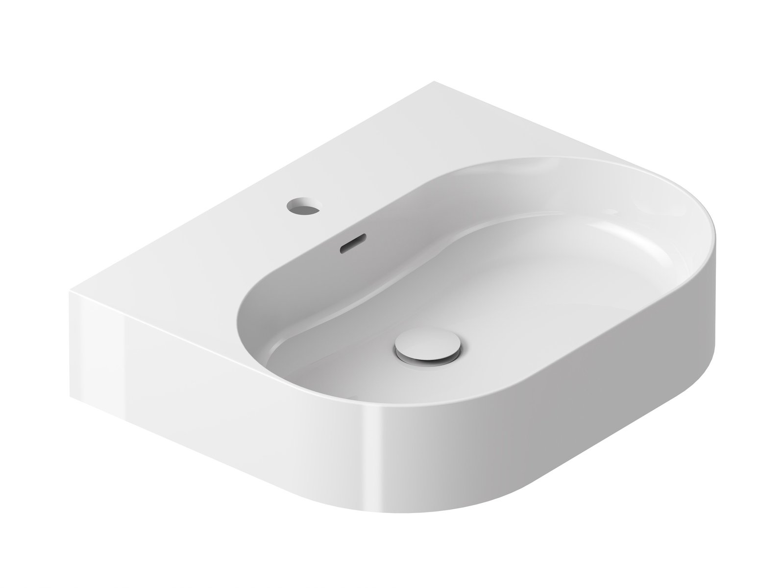 Ravak Ceramic lavabo 55.3x45.2 cm rettangolare a parete bianco XJX01155008