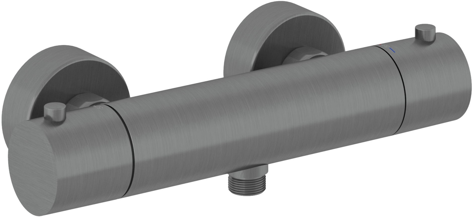 Kludi Objekta rubinetto per doccia a parete con termostato nero 35200N238