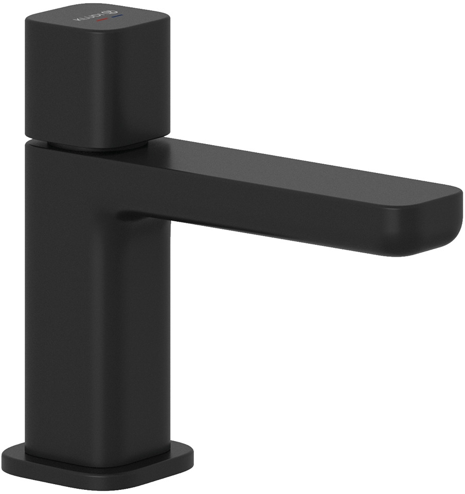 Kludi Renon rubinetto d'arresto per lavabo verticale nero 421183975
