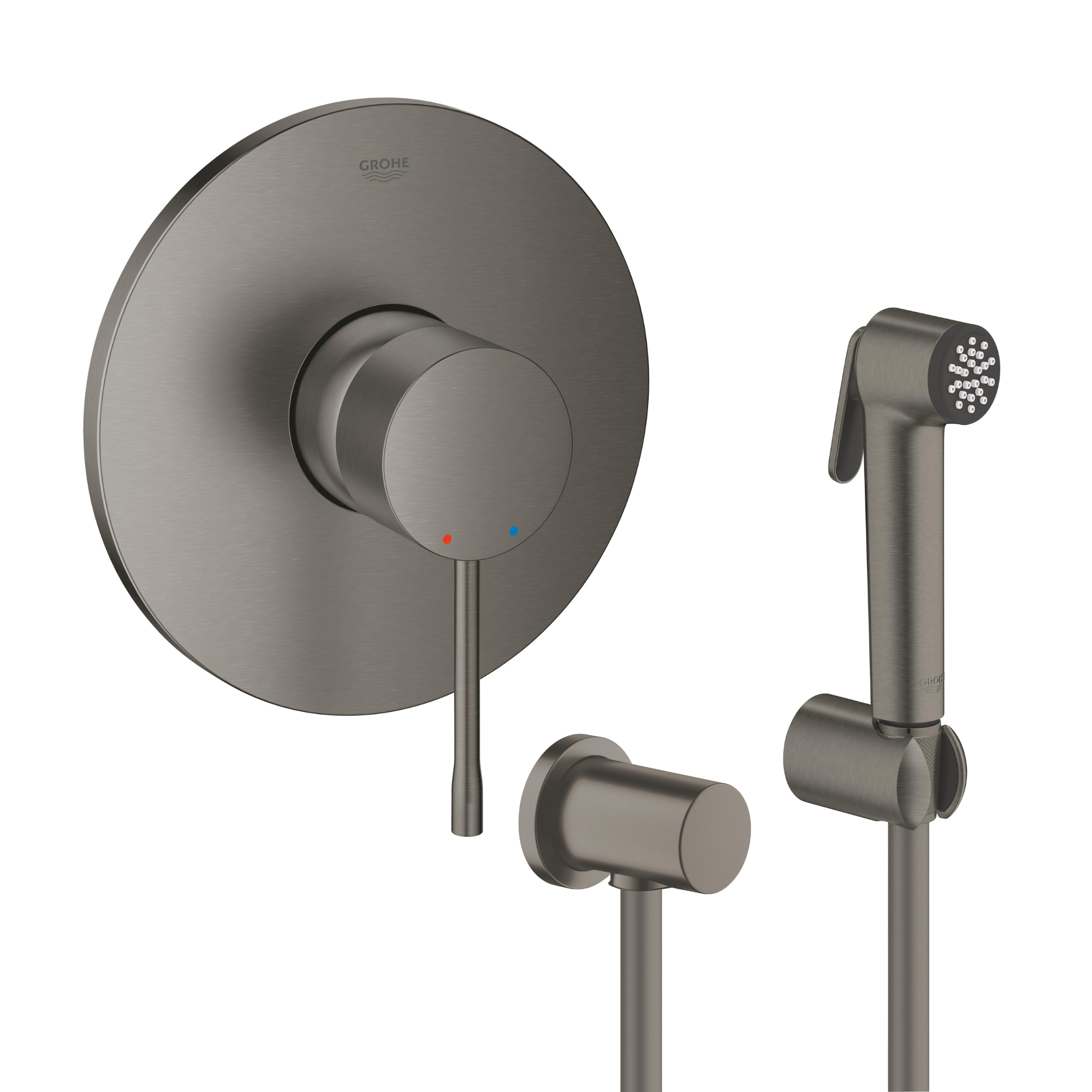 Set rubinetto per doccia Grohe Essence 24057AL1, set doccetta bidet Grohe Tempesta 27513AL1, 27057AL0