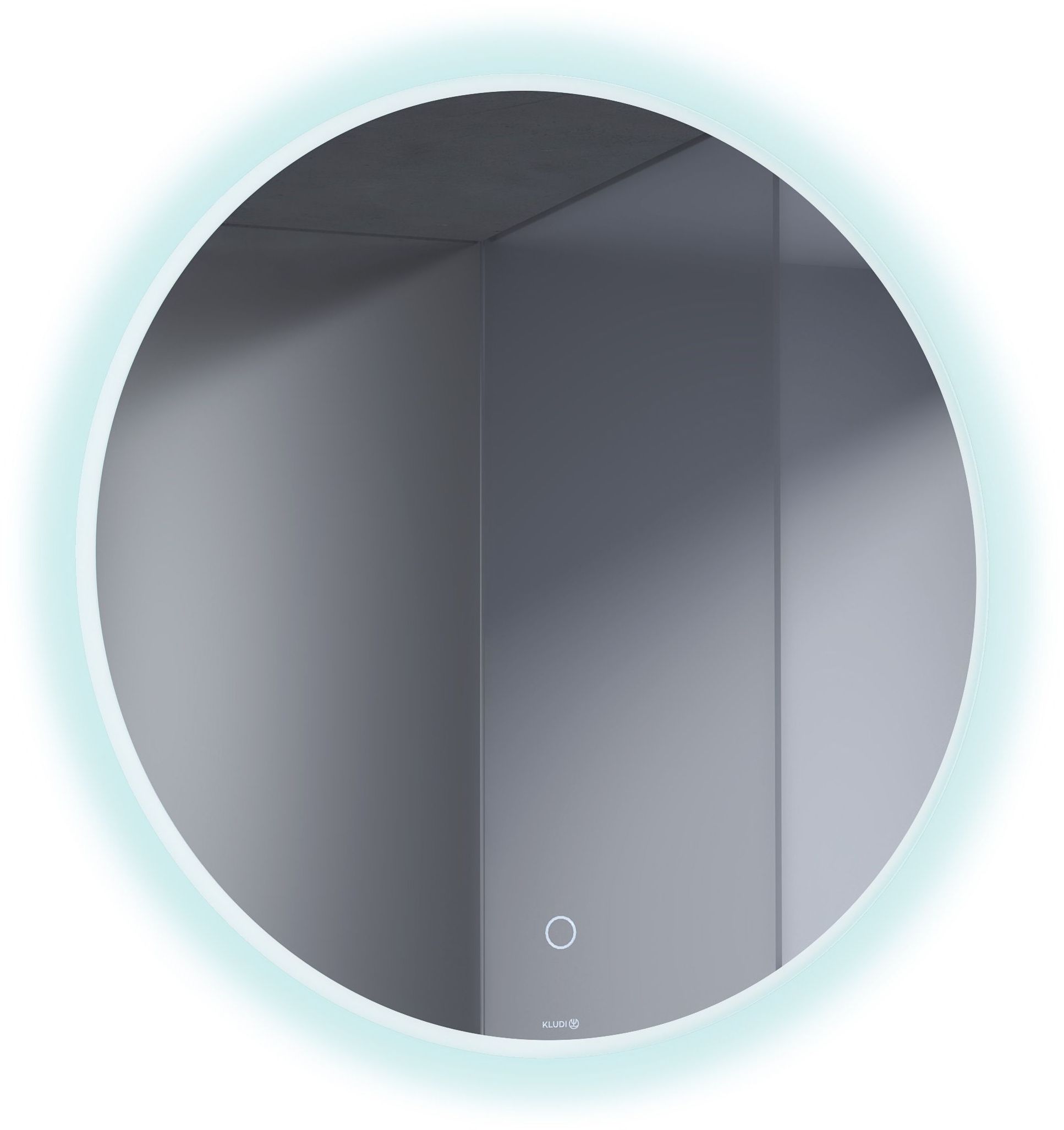 Kludi Luma specchio 60x60 cm rotonda con illuminazione 17SP0100
