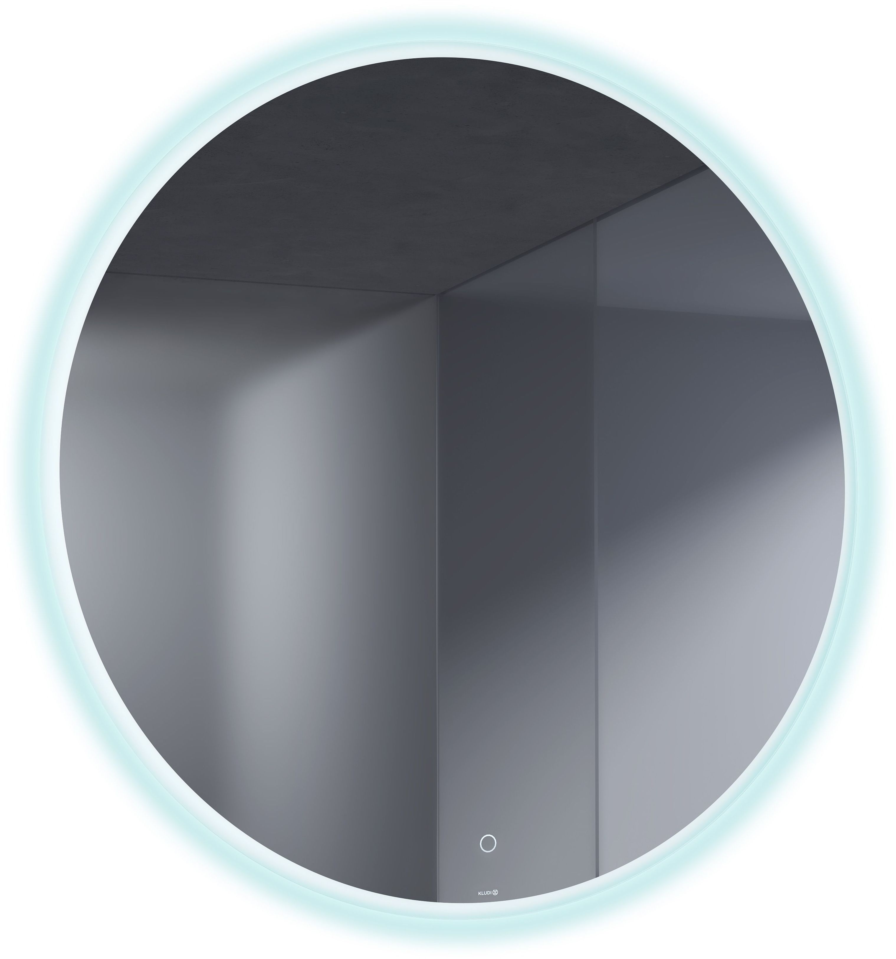 Kludi Luma specchio 100x100 cm rotonda con illuminazione 17SP0300