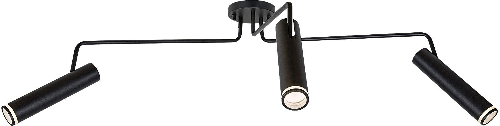 Rabalux Senobia lampada da soffitto 3x35 W nero 73039