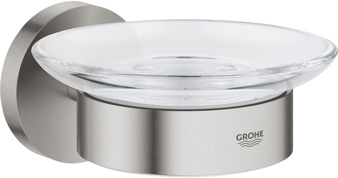 Grohe QuickFix portasapone a parete acciaio 41193DC0