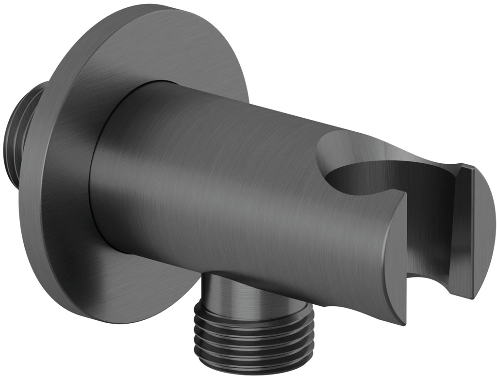 Kludi A-QA prese d'acqua con supporto doccetta nero 65567N2-00
