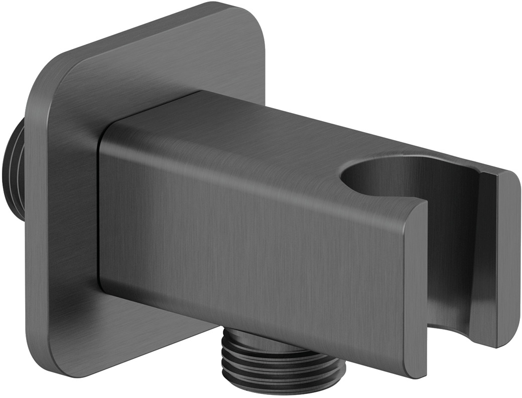 Kludi A-QA prese d'acqua con supporto doccetta nero 65568N2-00