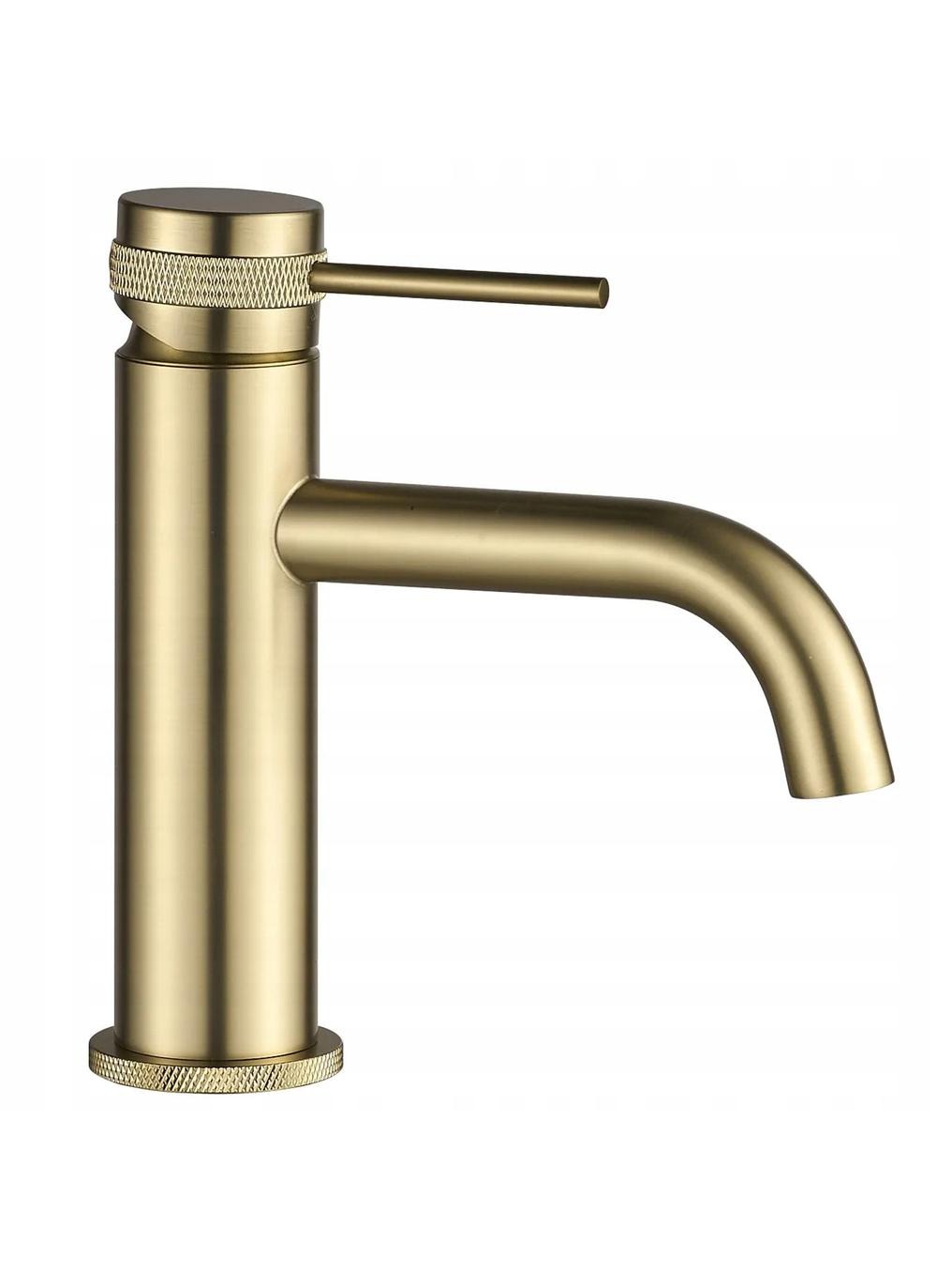 Rea Lungo Grip rubinetto per lavabo verticale oro REA-B6950
