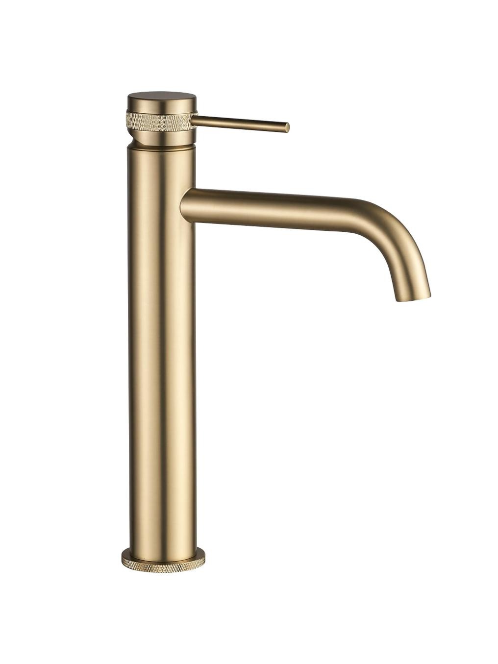 Rea Lungo Grip rubinetto per lavabo verticale oro REA-B6896