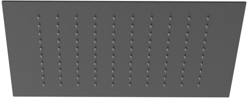 Kludi Asana soffione doccia 34x34 cm quadrata nero 6940039-00