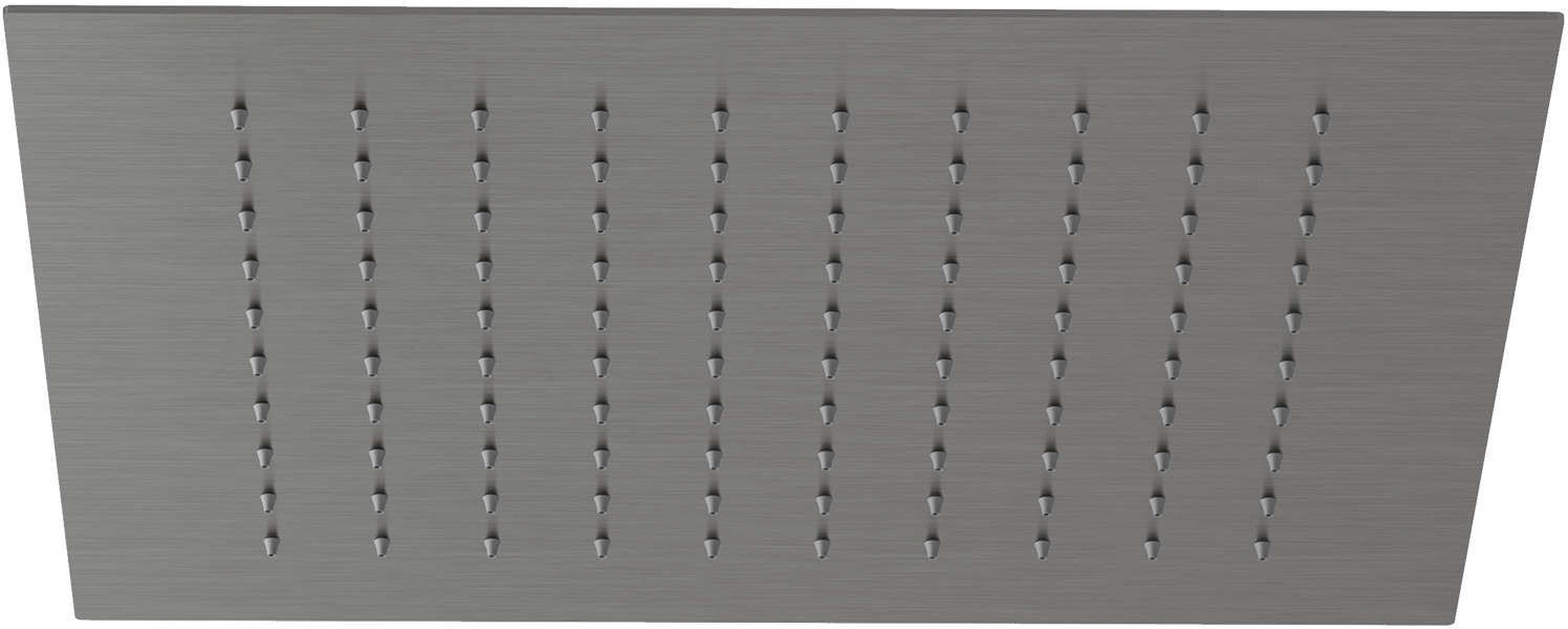 Kludi Asana soffione doccia 34x34 cm quadrata nero 69400N2-00