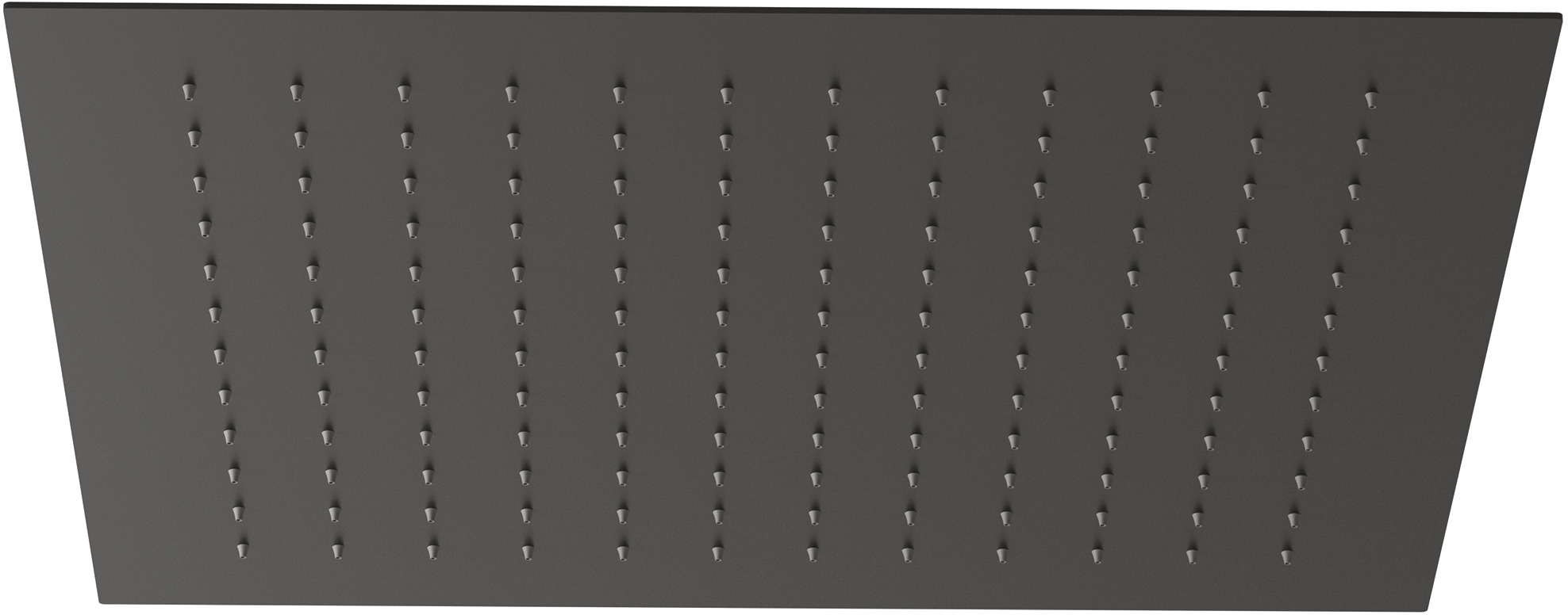 Kludi Asana soffione doccia 44x44 cm quadrata nero 6941039-00