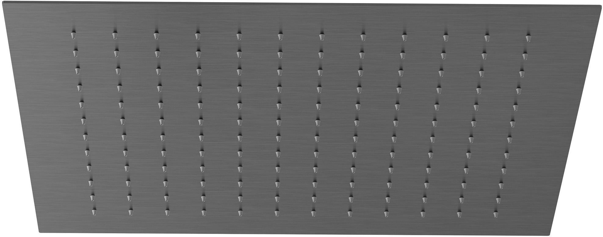 Kludi Asana soffione doccia 44x44 cm quadrata nero 69410N2-00