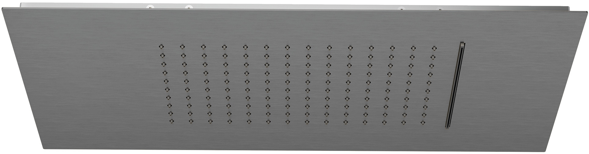 Kludi Asana soffione doccia 60x30 cm rettangolare nero 69450N2-00