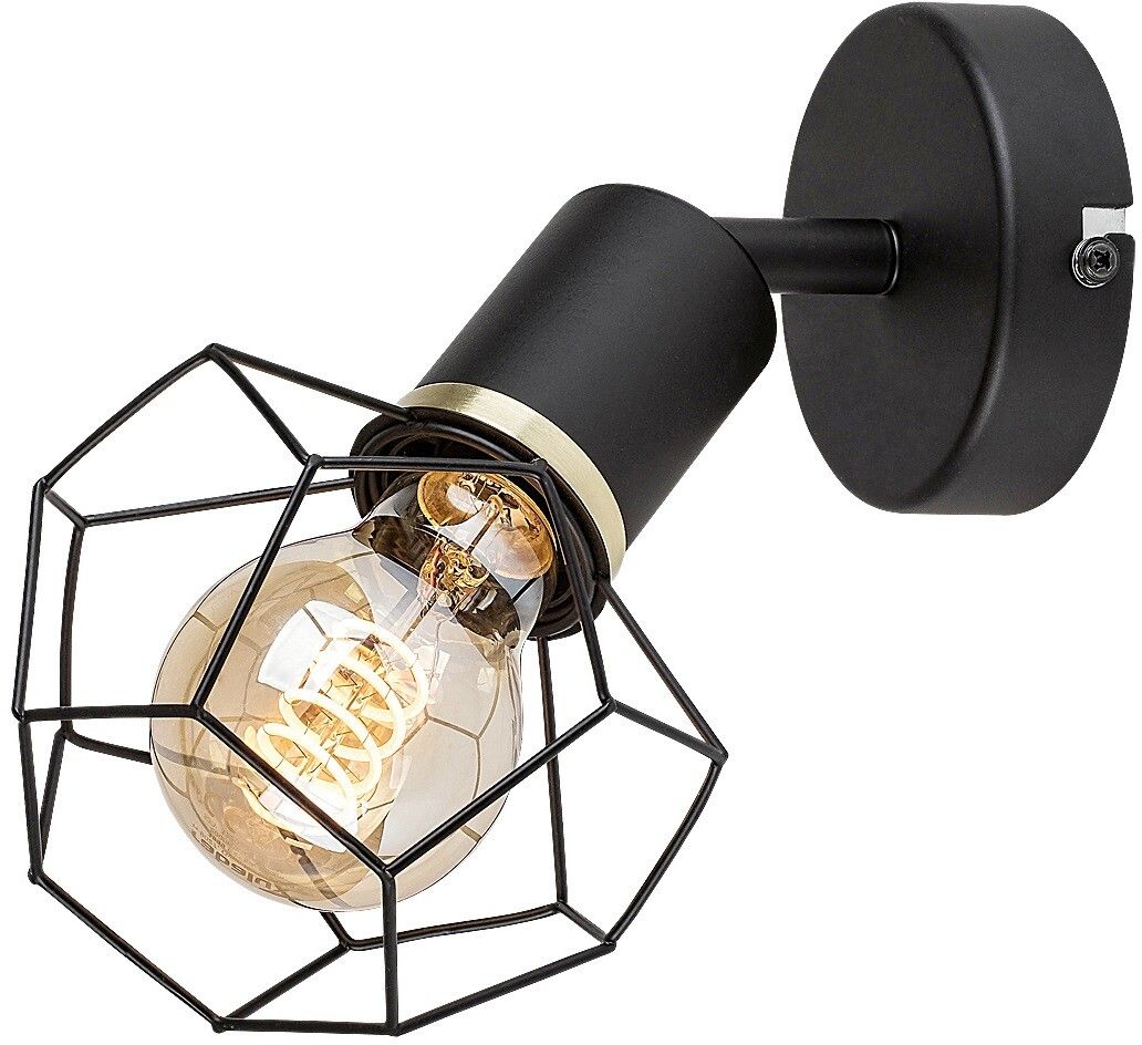 Rabalux Fran lampada da parete 1x40 W nero 71065