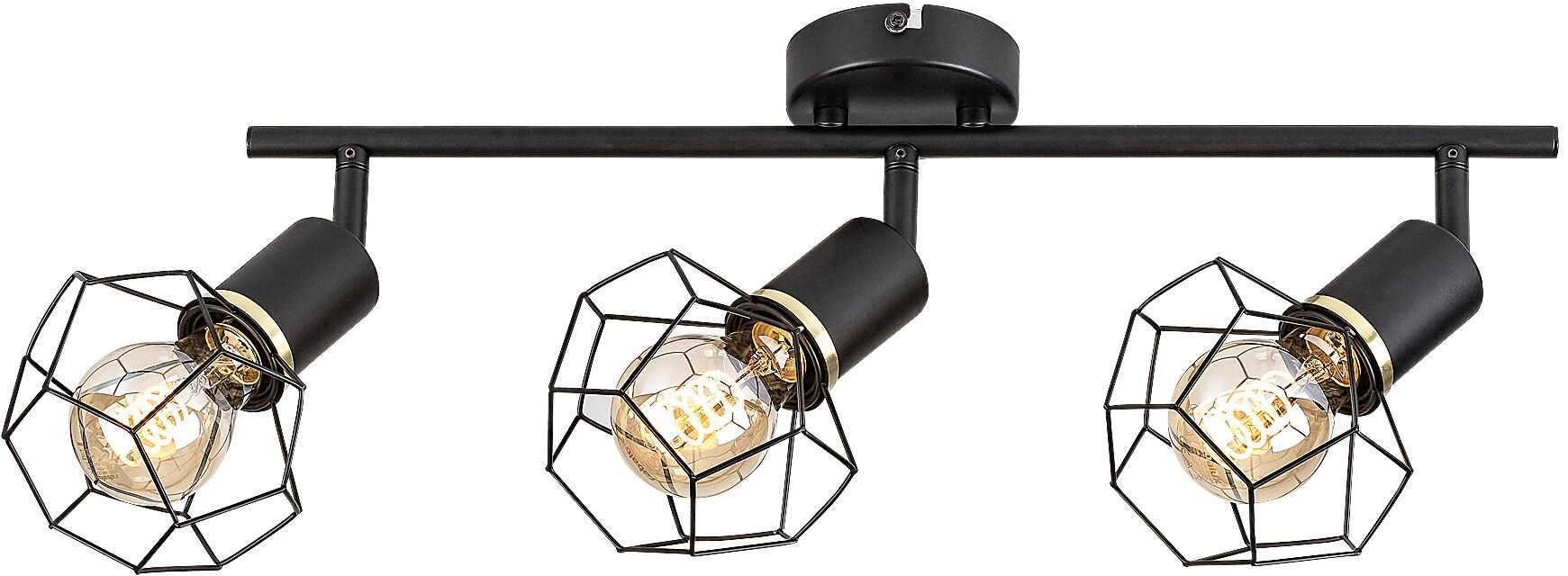 Rabalux Fran lampada da soffitto 3x40 W nero 71067