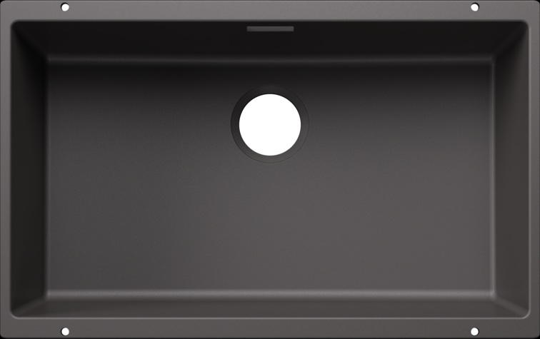 Blanco Subline 700-U lavello in granito 70x40 cm grigio/grafite/inox 527806