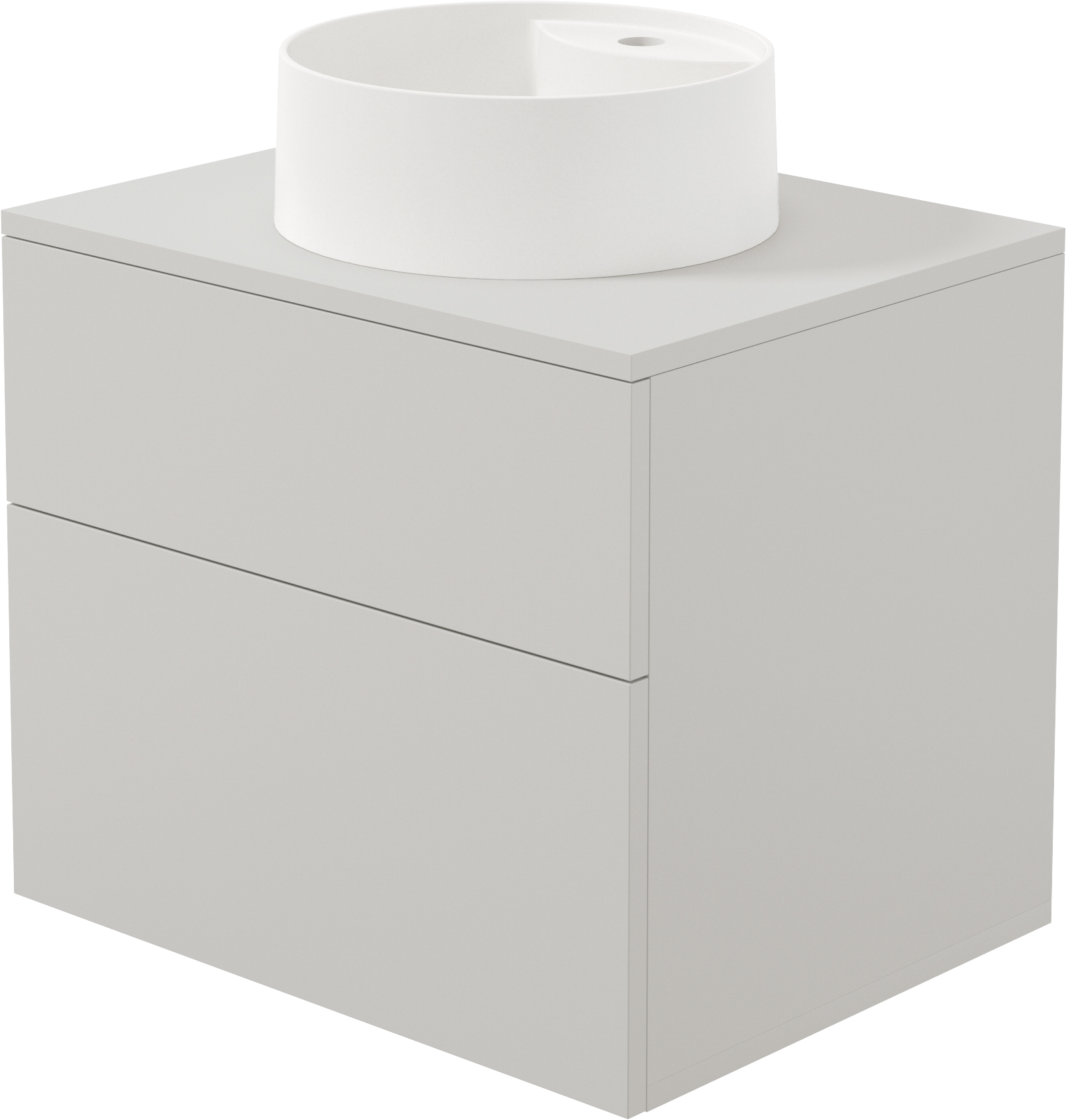 Deante Prizma lavavo con armadietto e piano 60 cm beige SDKB6SAU4B