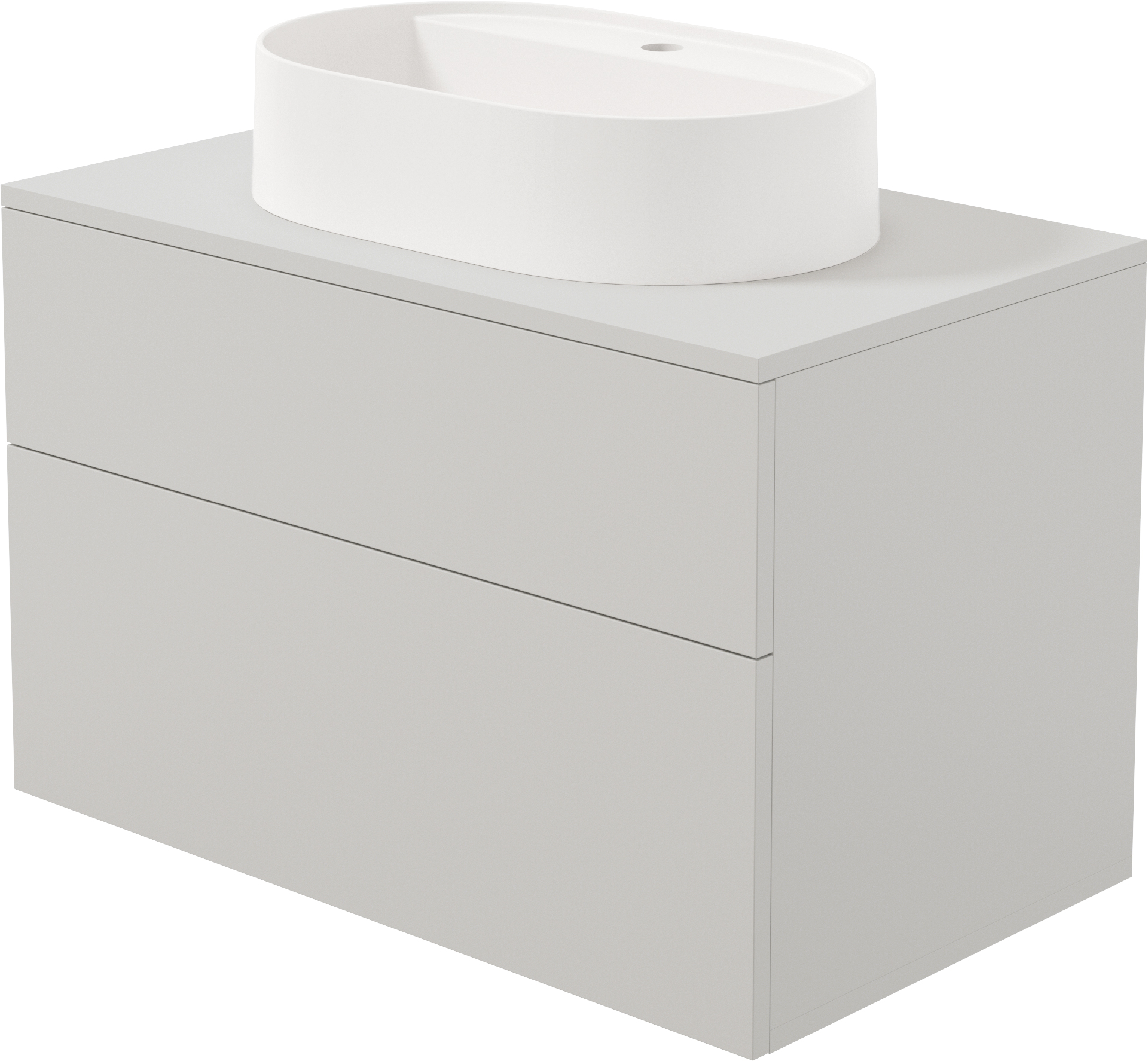 Deante Prizma lavavo con armadietto e piano 80 cm beige SDKB8SAU6B