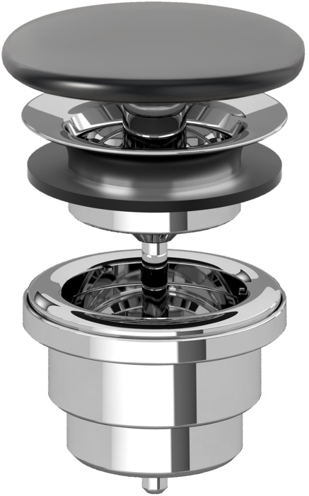 Villeroy & Boch tappo per lavabo nero 683500R7