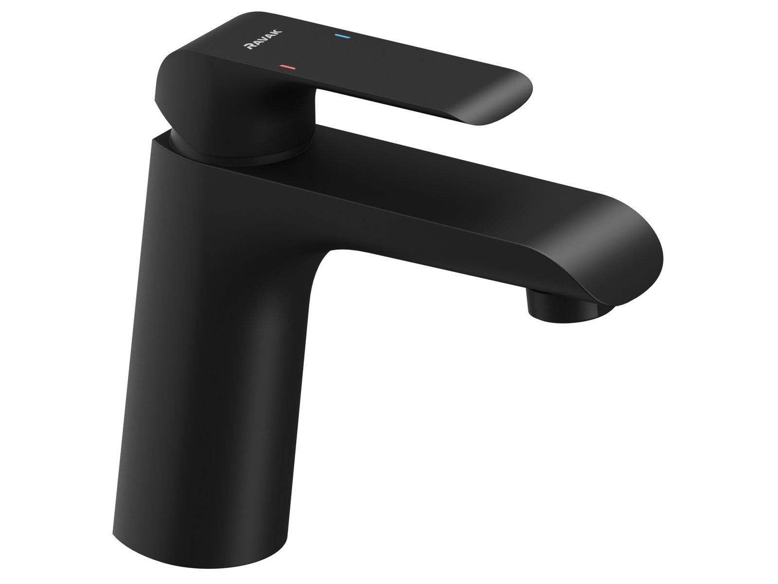 Ravak Flat rubinetto per lavabo verticale nero X070173