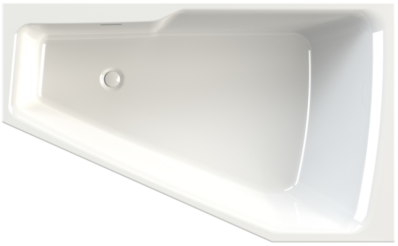 Riho Rethink Space vasca da bagno angolare 160x75 cm sinistra bianco B112006005