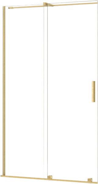 Rea Montana porta doccia 140 cm scorrevole oro spazzolata/vetro trasparente REA-K2499