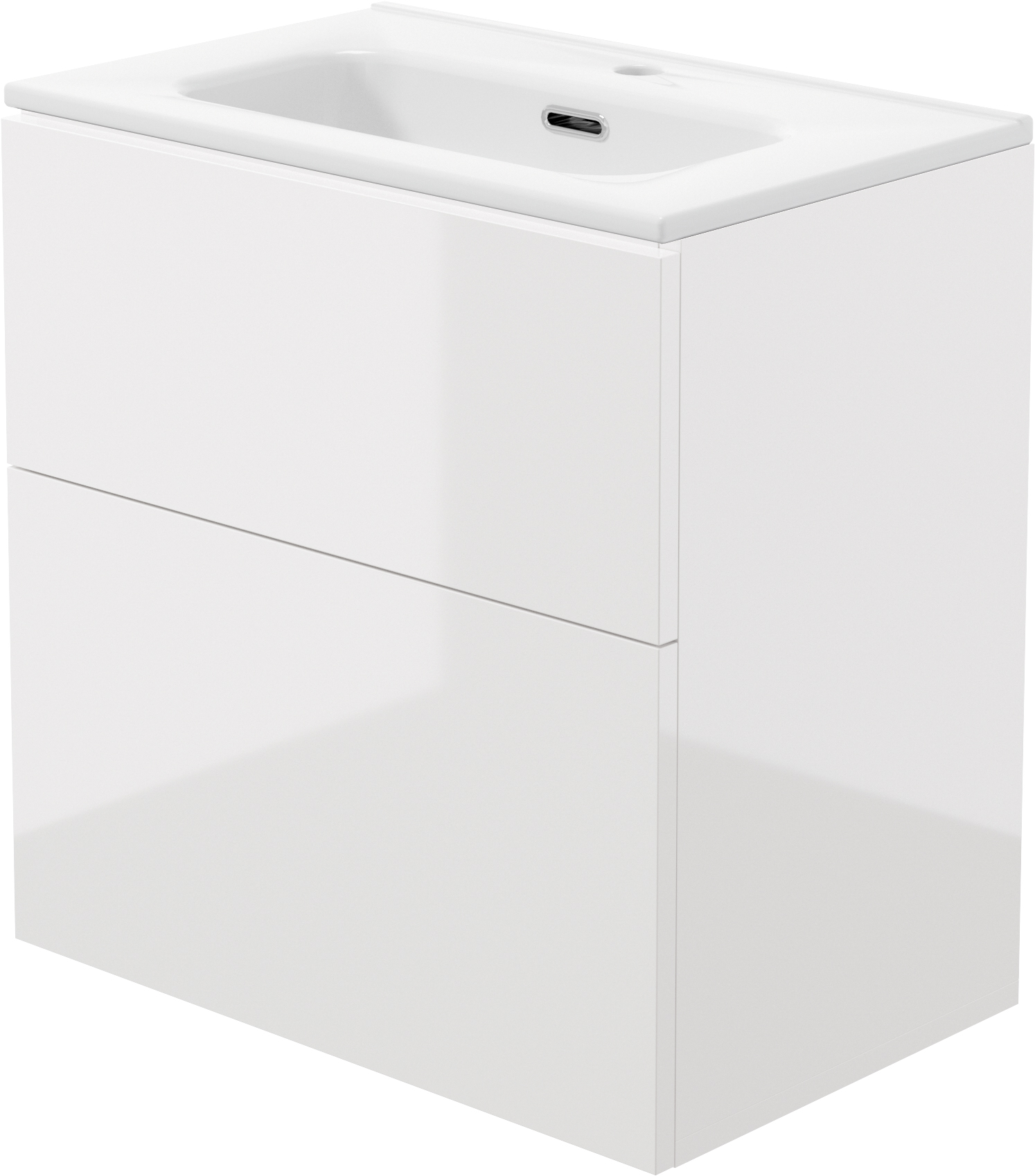 Deante Prizma lavabo con armadietto 60 cm bianco ST6U6U6U6M