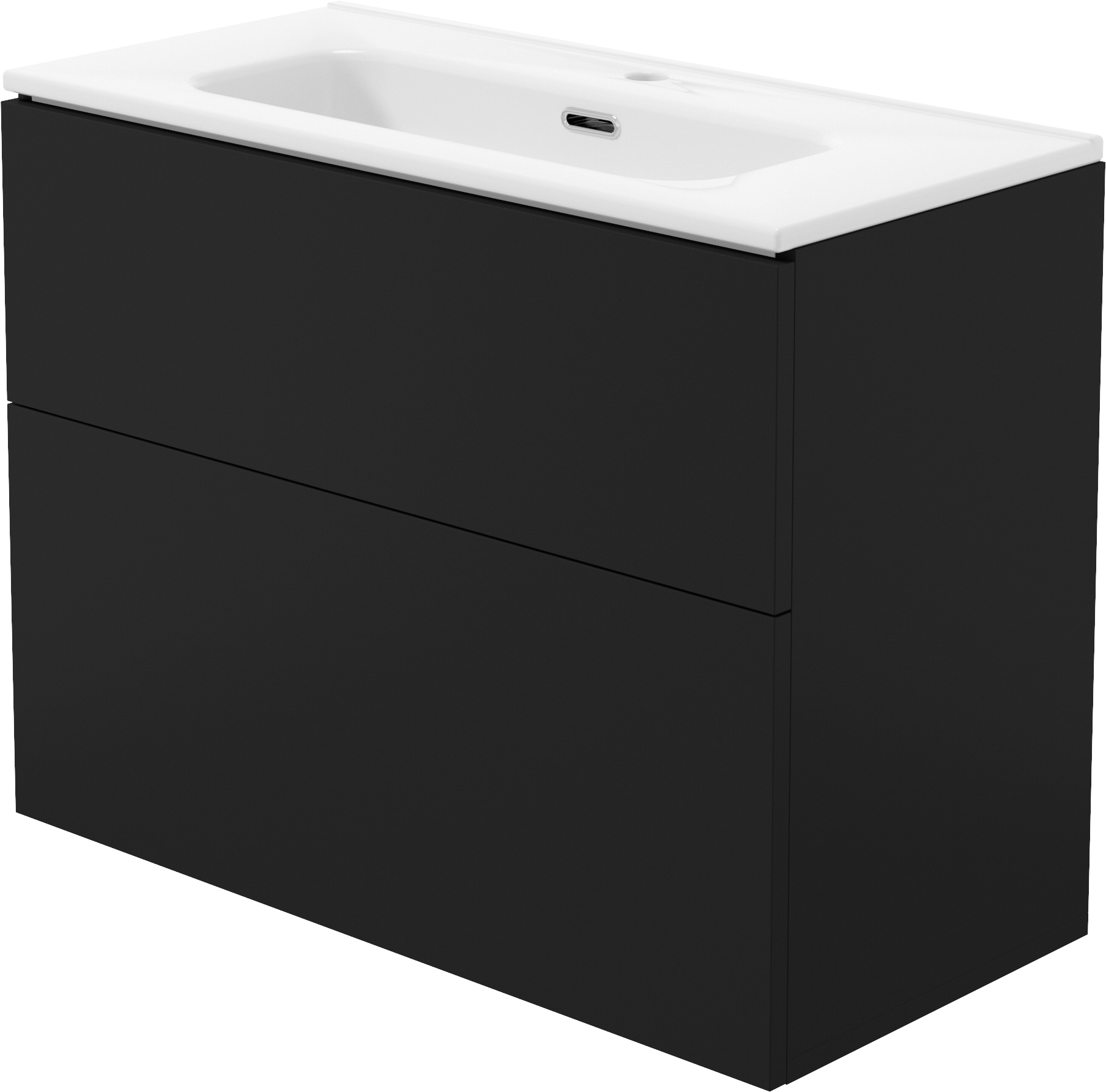 Deante Prizma lavabo con armadietto 80 cm nero STNU8U6U8M