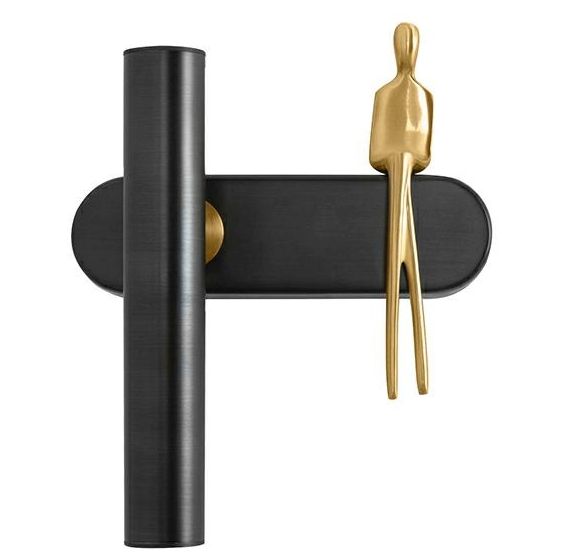 Moosee Boy lampada da parete 1x4 W nero-oro MSE1501100482