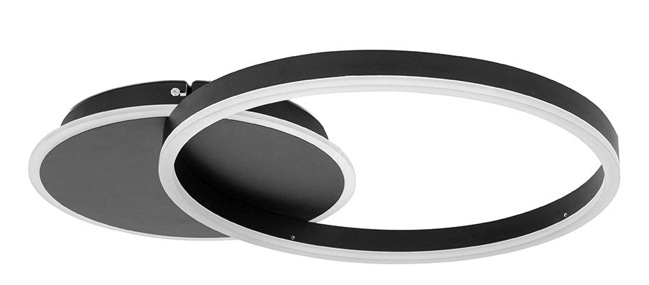Moosee Rings lampada da soffitto x30 W nero MSE1501100507