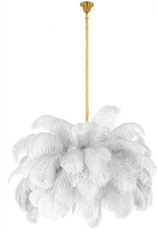 Moosee Tiffany lampada sospesa x40 W bianco-oro MSE1501100525