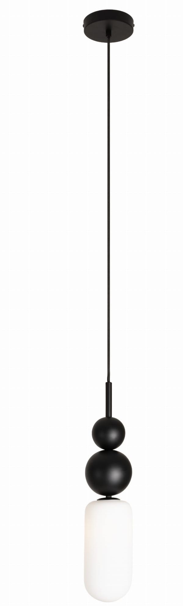 MaxLight Nova lampada sospesa 1x7 W bianco-nero P0641