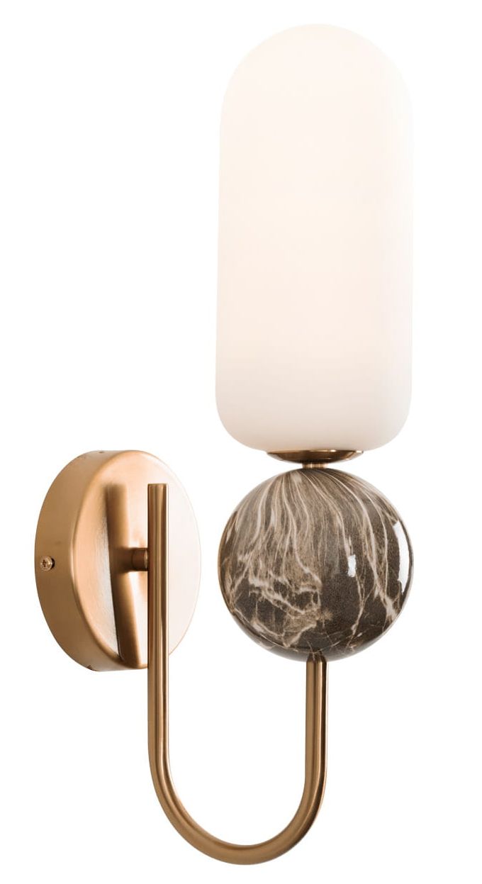 MaxLight Nova lampada da parete 1x7 W bianco-oro W0380
